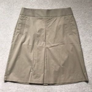 Banana Republic khaki a-line skirt